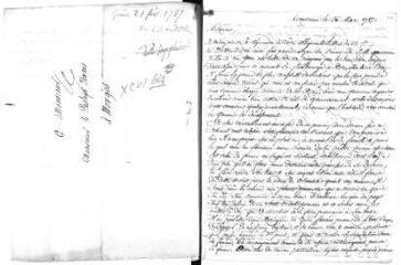 3 vues Roman père, Fr[ançois] [ou l'aîné]. Lettre autographe signée à Jacob Vernes. - Constance, 26 mars 1787