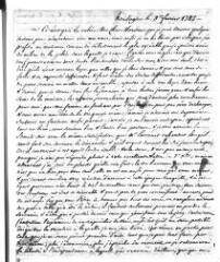 12 vues  - Chauvet, D[avid]. 4 lettres autographes signées à Jacob Vernes. - Kensington, 8 février 1785 - 7 novembre 1787 (ouvre la visionneuse)