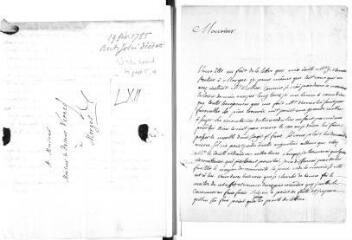 3 vues  - Calligé, F. A. (pasteur). Lettre autographe signée à Ami Dumas Meynadier. - Sapey, 25 février 1785 (lettre transmise à Jacob Vernes) (ouvre la visionneuse)