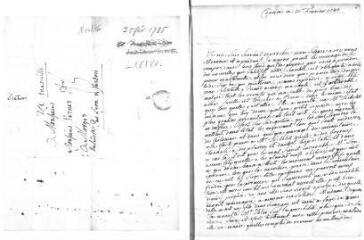 3 vues  - Ostervald, [Elizabeth], née Pury. Lettre autographe signée à Jacob Vernes. - Concise, 25 février 1785 (ouvre la visionneuse)