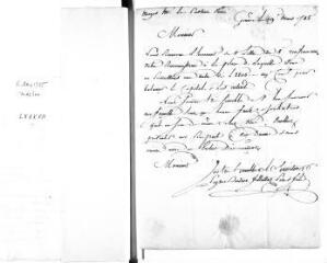 2 vues Peyrot, Bordier, Fillietaz, Père et Fils. Lettre autographe signée à Jacob Vernes. - Genève, 9 mars 1785