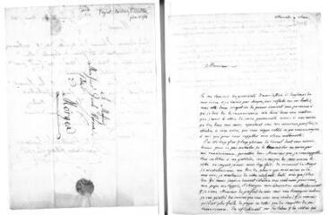 6 vues  - Bourrit, fils [Pierre]. 2 lettres autographes signées à Jacob Vernes. - Sans lieu, 9 mars [1785] et 15 mai 1787 (ouvre la visionneuse)