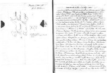 2 vues  - Mallet. \'Extrait d\'une lettre (de Mallet à Butini) de Paris, le 12e mars 1785\' écrit par Antoine Mouchon dans une de ses lettres à Jacob Vernes (ouvre la visionneuse)