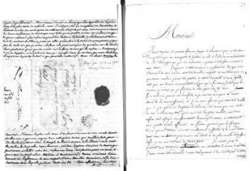 3 vues Megevand, fils aîné. Lettre autographe signée à Jacob Vernes. - Genève, 30 mars 1785