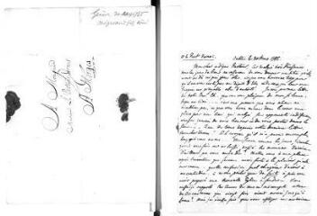 3 vues  - Du Roveray, J[acques] A[ntoine]. Lettre autographe signée à Jacob Vernes. - Dublin, 30 mars 1785 (ouvre la visionneuse)