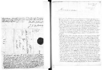 3 vues  - Sautter, Donat. Lettre autographe signée à Jacob Vernes. - Sans lieu ni date [mars ou avril, avant le 24 avril 1785] (ouvre la visionneuse)