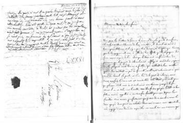 6 vues Mouchon, [Pierre] (pasteur). 2 lettres autographes signées à Jacob Vernes. - Genève, 12 avril - 2 mai 1785
