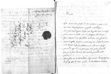 3 vues  - Pourtalès, née Kick, veuve. Lettre autographe signée à Jacob Vernes. - Genève, 12 janvier 1785 (ouvre la visionneuse)