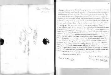 3 vues  - Waldkirch, J[oël] H[enri] de (pasteur). Lettre autographe signée à Jacob Vernes. - Genève, 5 mars 1790 (ouvre la visionneuse)