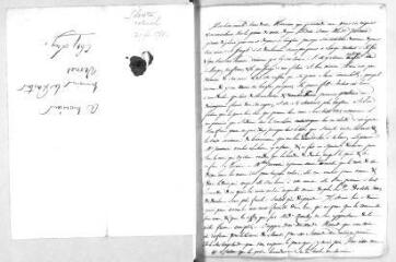 22 vues  - [Mouchon, Antoine]. 6 lettres autographes signées à Jacob Vernes. - Sans lieu, 11 mars 1788 - 25 août 1789 et sans date (ouvre la visionneuse)