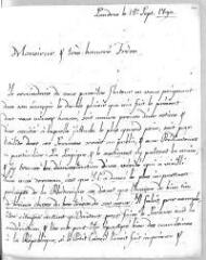 3 vues Roustan, A[ntoine] J[acques] (pasteur). 6 lettres autographes signées à Jacob Vernes. - Londres, 15 septembre 1790