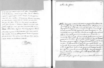 2 vues  - De Passier (avocat). Lettre autographe signée à un destinataire non identifié. - Bonneville, 3 décembre 1778 (ouvre la visionneuse)