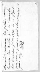2 vues  - Vernes, Jacob. 2 pièces (facture et note de frais) le concernant. - Sans lieu, 1791 (ouvre la visionneuse)