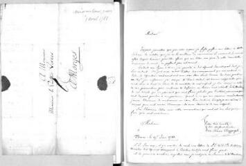 8 vues Chappuysi [ou Chappuyzi], Jean-Etienne. 3 lettres autographes signées à Jacob Vernes. - Thonon, Paris, sans lieu, 19 juin 1788 - 28 février 1790 et sans date