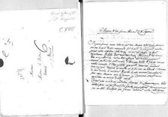 8 vues  - Koenig, J.J.H. (ministre). 2 lettres autographes signées à Jacob Vernes. - Annonay, 2 avril 1788 - 28 juillet 1790 (ouvre la visionneuse)