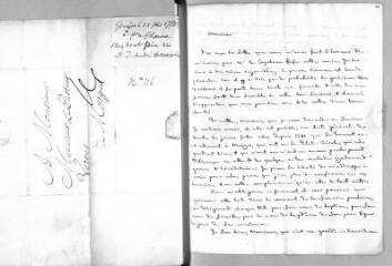 10 vues  - Odier, [Louis] (docteur). 4 lettres autographes signées à Jacob Vernes. - Genève, 23 septembre 1788 - 20 novembre 1789 et sans date (ouvre la visionneuse)