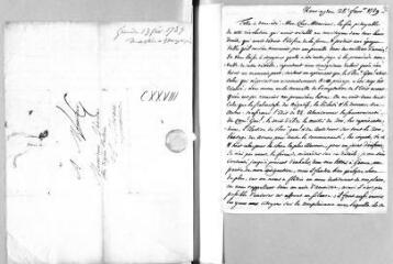12 vues Chauvet, D[avid]. 4 lettres autographes signées à Jacob Vernes. - Kensington, 28 février 1789 - 16 août 1791