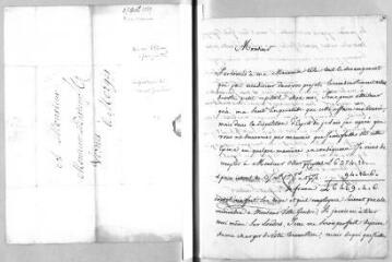 8 vues  - Bertrand, Jean. 4 lettres autographes signées à Jacob Vernes. - Sans lieu, Duillier, Genève, sans date [probablement avril 1789] et 5 mai 1789 (ouvre la visionneuse)