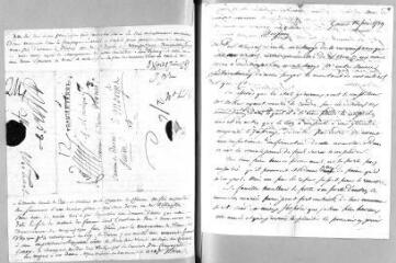 2 vues Lieutaud. Lettre autographe signée à Jacob Vernes. - Genève, 12 juin 1789