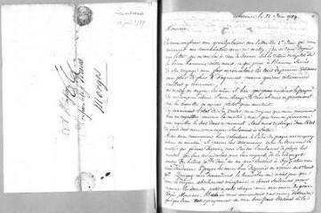 16 vues  - Roman père, Fr[ançois] [ou l\'aîné]. 5 lettres autographes signées à Jacob Vernes. - Constance, 22 juin 1789 - 18 mars 1791 (ouvre la visionneuse)