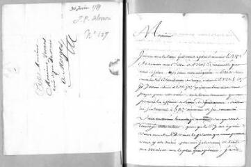 3 vues  - Bonnet, Et[ienn]e. Lettre autographe signée à Jacob Vernes. - Genève, 1er juillet 1789 (ouvre la visionneuse)
