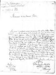 3 vues  - Formey, [Jean Henri Samuel] (pasteur, secrétaire perpétuel de l\'Académie). Lettre autographe signée à Jacob Vernes. - Berlin, 29 mai 1753 (ouvre la visionneuse)