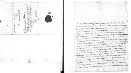 3 vues Clément, [Jean Marie Bernard] (1742-1812). Lettre autographe signée à Jacob Vernes. - Paris, 29 décembre 1776