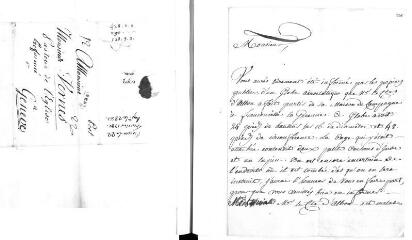 2 vues  - Serpolet de Sainte Anne. Lettre autographe signée à Jacob Vernes. - Paris, 23 janvier 1784 (A la suite : lettre du comte d\'Albon) (ouvre la visionneuse)