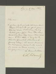 16 vues Edmond, Charles. 4 lettres autographes signées à Carl Vogt. - Paris, 1853-1860 et sans date