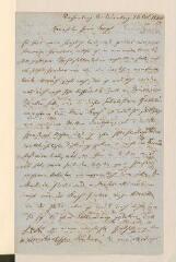 4 vues  - Feuerbach, L[ouis Andréas]. Lettre autographe signée à [Carl] Vogt. - Reichenberg, 16 octobre 1860. (Allemand) (ouvre la visionneuse)
