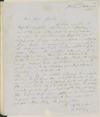 4 vues Liebig, Justus. 2 lettres autographes signées à Carl Vogt. - Giessen, 4 décembre 1846. Ecrites le même jour, adressée l'une à Berne, l'autre à Nice. (Allemand)