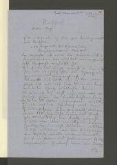 4 vues  - Rappard, Konrad von. Lettre autographe signée à [Carl] Vogt. - Interlaken, 8 octobre 1871. (Allemand) (ouvre la visionneuse)