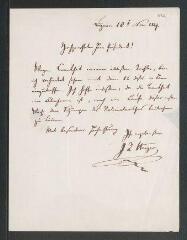 4 vues  - Steiger, docteur. Lettre autographe signée à Alfred Escher. - Lucerne, 10 novembre 1849 (en allemand) (ouvre la visionneuse)