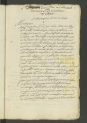 2 vues  - Aubigné, Théodore Agrippa d\'. Lettre \'à Monseigneur le duc [Henri] de Rohan\'.- Sans date [automne 1621] (ouvre la visionneuse)