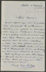 2 vues  - Bovy-Lysberg, Charles. Lettre autographe signée à Mme [Armand Leleux] - Dardagny, 9 juillet 1857 (ouvre la visionneuse)