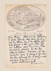 16 vues  - Hodler, Ferdinand. 4 lettres et cartes autographes et non autographes signées à Maurice Baud. - Muri, Interlaken, Genève, 1er septembre 1906-4 août 1909. (Avec 2 enveloppes) (ouvre la visionneuse)