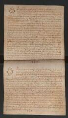 2 vues  - Actes notariés concernant Perronet de Bieux, frère de Jean Ier de Bieux (ouvre la visionneuse)