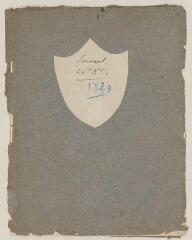 12 vues  - \'Journal\', 10 septembre 1829 - 7 octobre 1830 (ouvre la visionneuse)