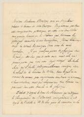 4 vues  - Saussure, Horace-Bénédict de. Lettre autographe signée à Marc-Théodore Bourrit. - Genthod, 24 novembre 1780 (ouvre la visionneuse)