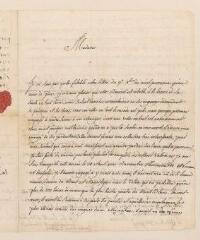 4 vues  - Murith (curé de Liddes), Auzière, D., Bourrit, Charles. Lettre autographe signée à Madame Bourrit-Dentan, Liddes, 11 novembre 1779 (ouvre la visionneuse)