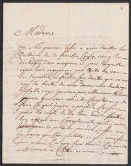8 vues  - Boudon. 2 l.a.s. à Elisabeth Claparède. - Nîmes, 19 juin - 9 juillet 1743. (Avec adresse.) (ouvre la visionneuse)