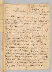 4 vues  - Corteiz, P[ierre] et Rouvière. Lettre signée \'Corteiz P.\' et \'Rouvière\' [à Antoine Court].- sans lieu ni date [février 1719] (ouvre la visionneuse)