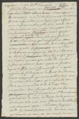 2 vues  - Cramer, Gabriel. Minute de lettre à Mademoiselle Ferrand. - Sans lieu, mai 1748 (ouvre la visionneuse)