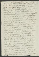 2 vues  - Cramer, Gabriel. Minute de lettre à la marquise d\'Urfé. - Sans lieu, mai 1748 (ouvre la visionneuse)