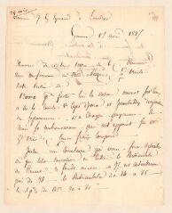 8 vues  - de Candolle-Turrettini. 2 lettres autographes signées à Jean-Gabriel Eynard.- Genève, 17 août - 10 octobre 1827 (ouvre la visionneuse)