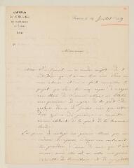 2 vues  - Bruno, G. D., consul. Consulat de... Sardaigne en Suisse. 1 l.a.[?]s. à [Henry Dunant], Genève, 14 juillet 1859 (ouvre la visionneuse)