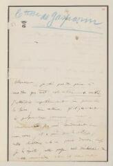 2 vues  - Gasparin, comtesse [Valérie] de. 1 l.a.s. à [Henry Dunant]. - Valleyres près Orbe, 21 juillet 1859 (ouvre la visionneuse)
