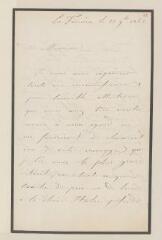 4 vues  - Crémieux, Ch[ar]les. 1 l.a.s. à [Henry Dunant]. - La Fiorina, 20 novembre 1862 (ouvre la visionneuse)