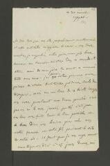 8 vues  - Staël, Germaine de (1766-1817). 2 lettres autographes signées et non signées à Guillaume Favre. - Coppet, [1814-1815] (Avec adresses) (ouvre la visionneuse)