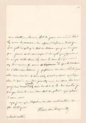 4 vues  - Tocqueville, Alexis Clérel de (1805-1859). Lettre autographe signée à Charles Didier. - [Paris], 24 janvier 1842 (Avec adresse) (ouvre la visionneuse)